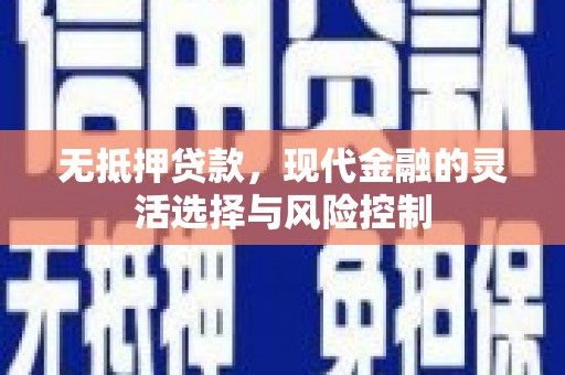 化德无抵押贷款，现代金融的灵活选择与风险控制