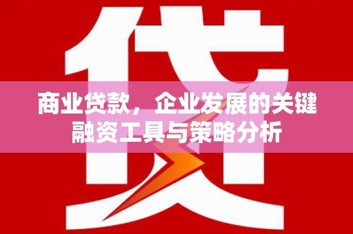 化德商业贷款，企业发展的关键融资工具与策略分析