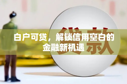 化德白户可贷，解锁信用空白的金融新机遇