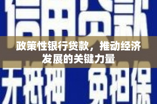 化德政策性银行贷款，推动经济发展的关键力量